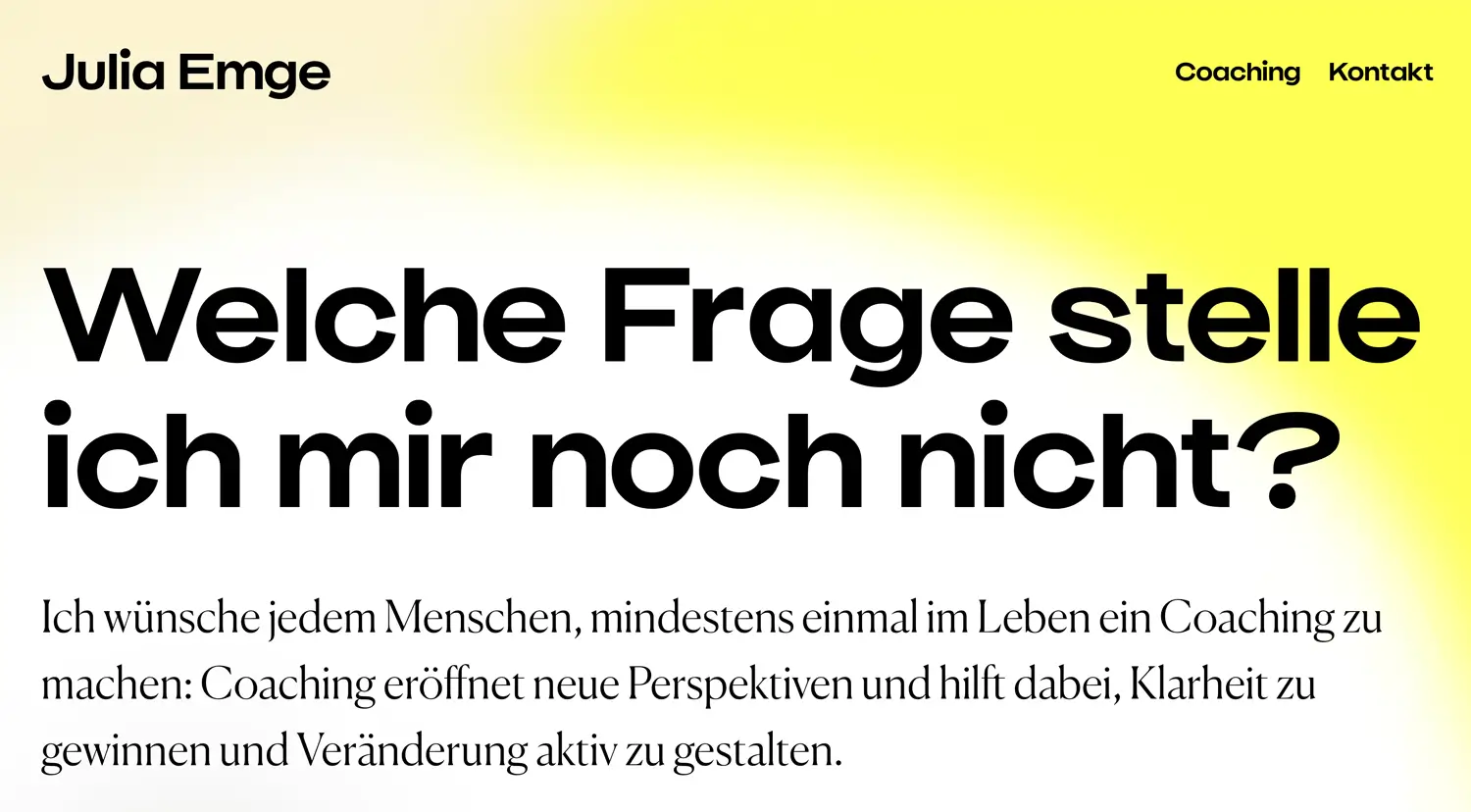 Screenshot Julia Emge Webseite